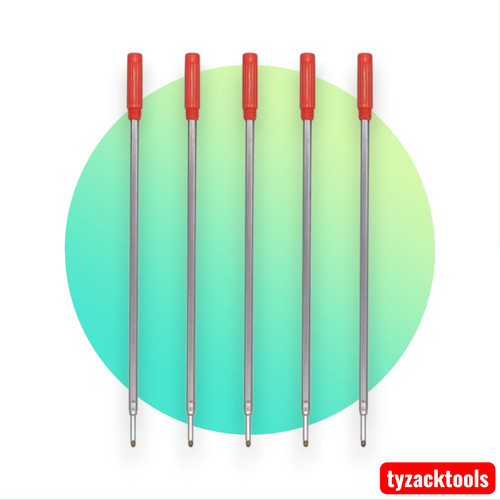Red 7mm pen - pen, refills